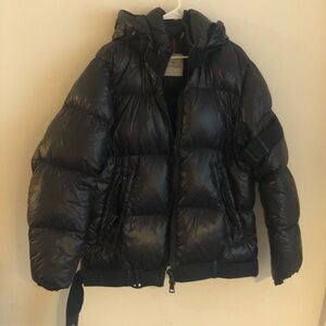 Moncler Shiny Black Puffer Jacket